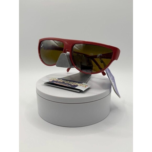 NWT Vintage Cebe Basic Sport Sunglasses | Model 949 | Dark Pink with Mirror - Picture 4 of 10